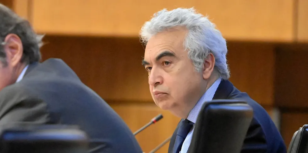 IEA chief Fatih Birol said that governments and companies "need to get behind clean energy transitions rather than hindering them."