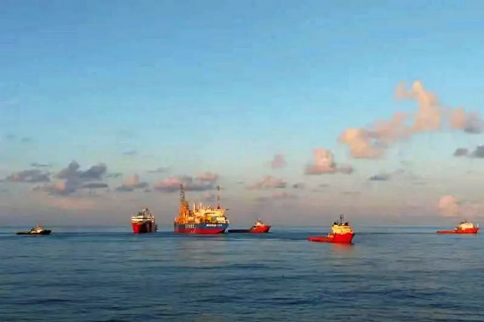 Earlier achievement: CNOOC Ltd's Liuhua oil complex in the South China Sea