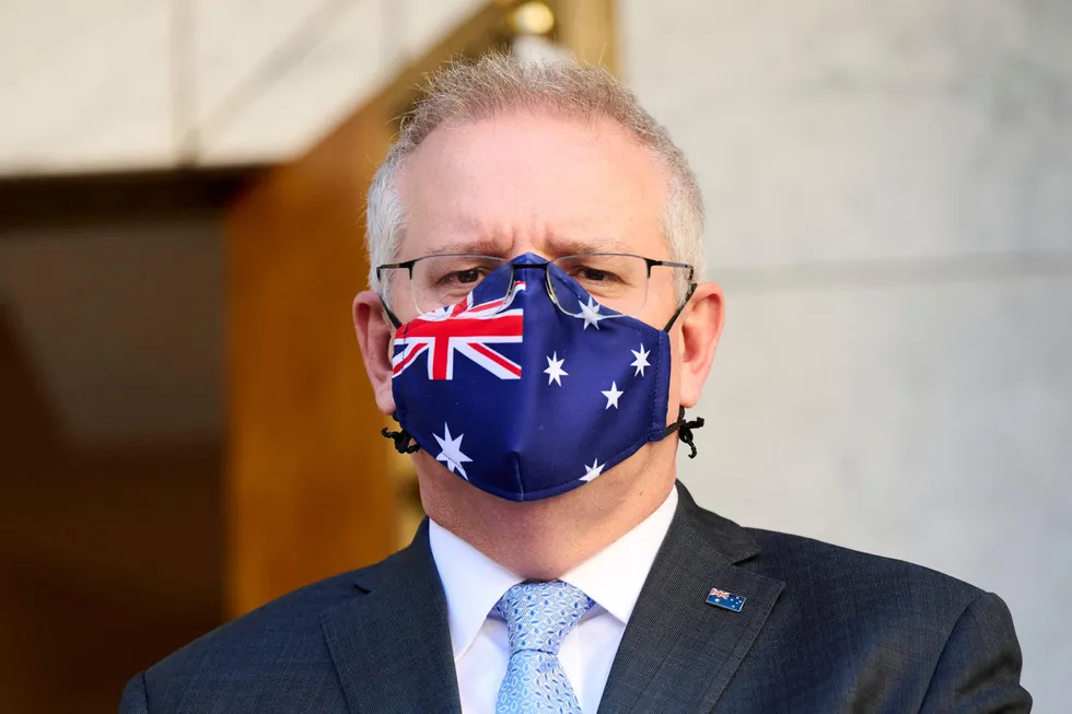 Silent: Australian Prime Minister Scott Morrison is still yet to declare a net zero emissions target