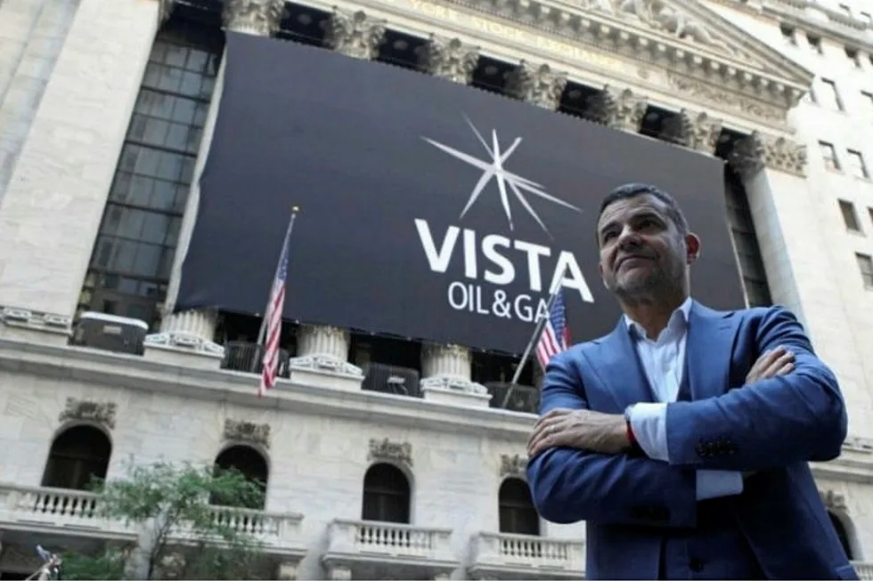 Vista Oil & Gas. CEO Miguel Galuccio on listing of company.