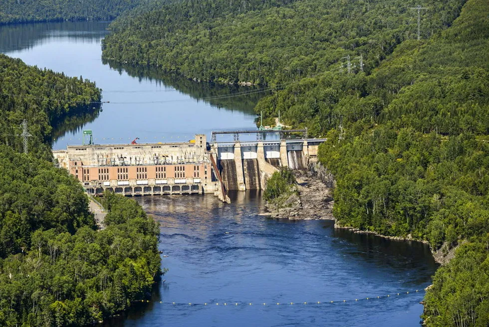 Rapide-Blanc generating station in the Mauricie region of Quebec.