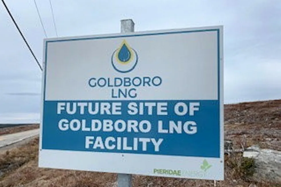 Challenging: the future of Pieridae Energy's Goldboro LNG site in Nova Scotia, Canada, is in jeopardy, although FLNG may offer a way forward