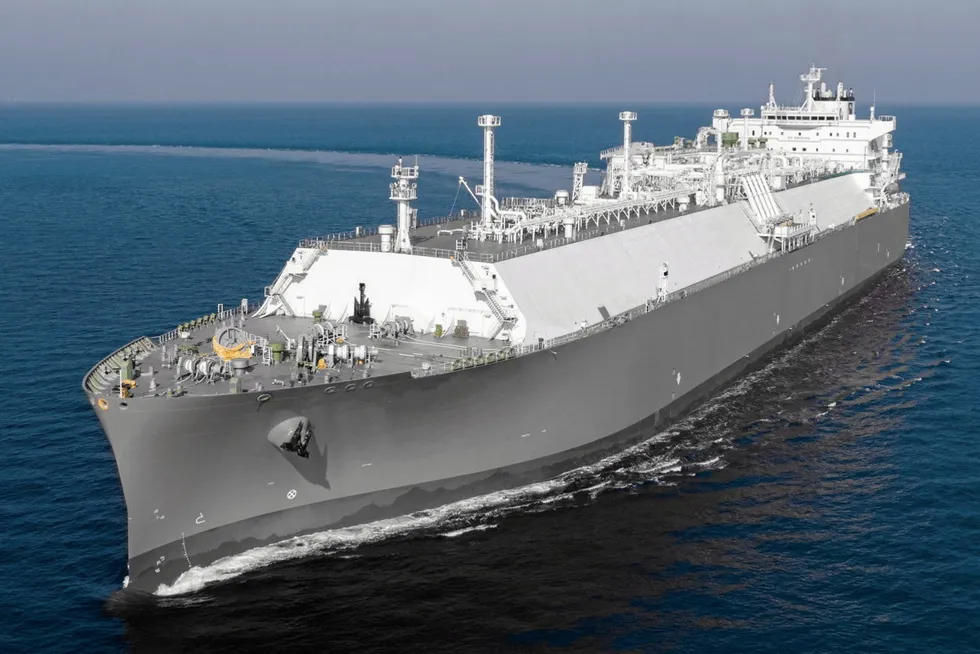 A rendering of an ammonia carrier to be built by Korean shipbuilder Hyundai Mipo Dockyard. UK-based operator Purus Marine ordered four such vessels from the yard in May this year.