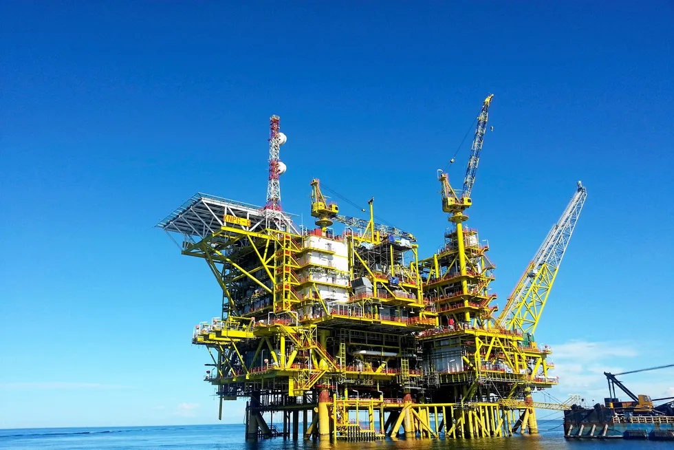 Taxing times: the Kinabalu offshore platform offshore Sabah
