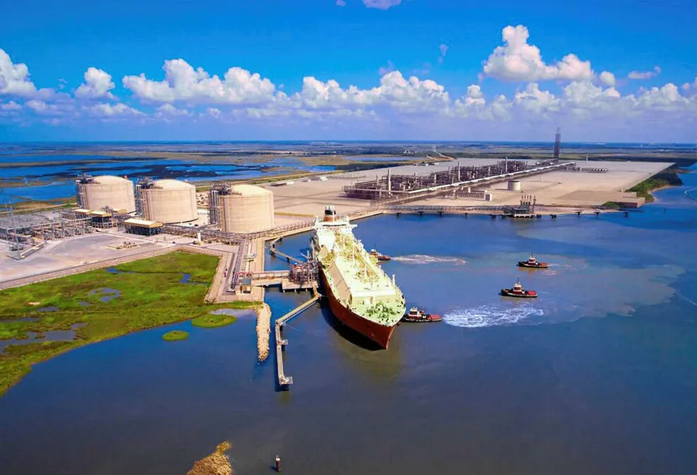 Cameron LNG terminal on the Calcasieu Channel