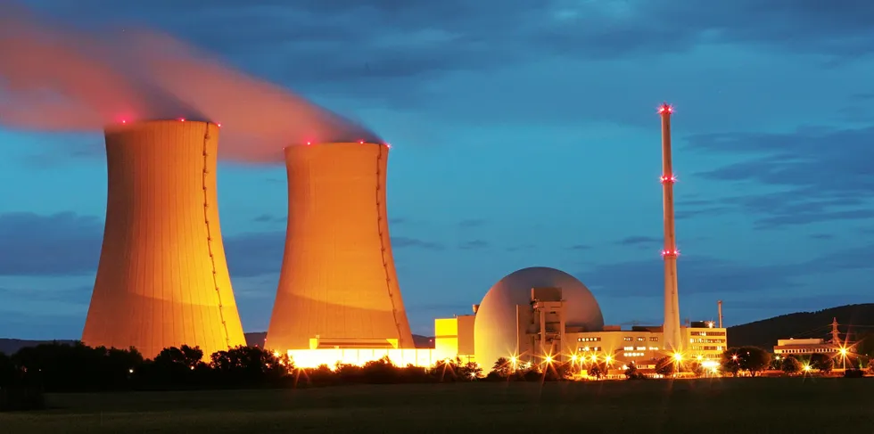 A view of the Grohnde nuclear power plant in Germany, which was decommissioned at the end of last year as part of the country's planned phase-out of atomic power.