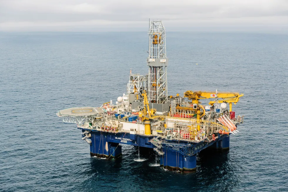 Primed for action: the Orange basin Gazania-1 well offshore South Africa will be drilled by Island Drilling’s semi-submerisble rig Island Innovator