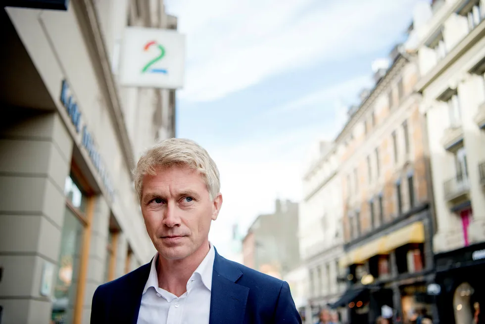 TV 2-sjef Olav T. Sandnes innrømmer at ledelsen har vært på jakt etter hvem som har lekket informasjon fra kanalen. Foto: Mikaela Berg