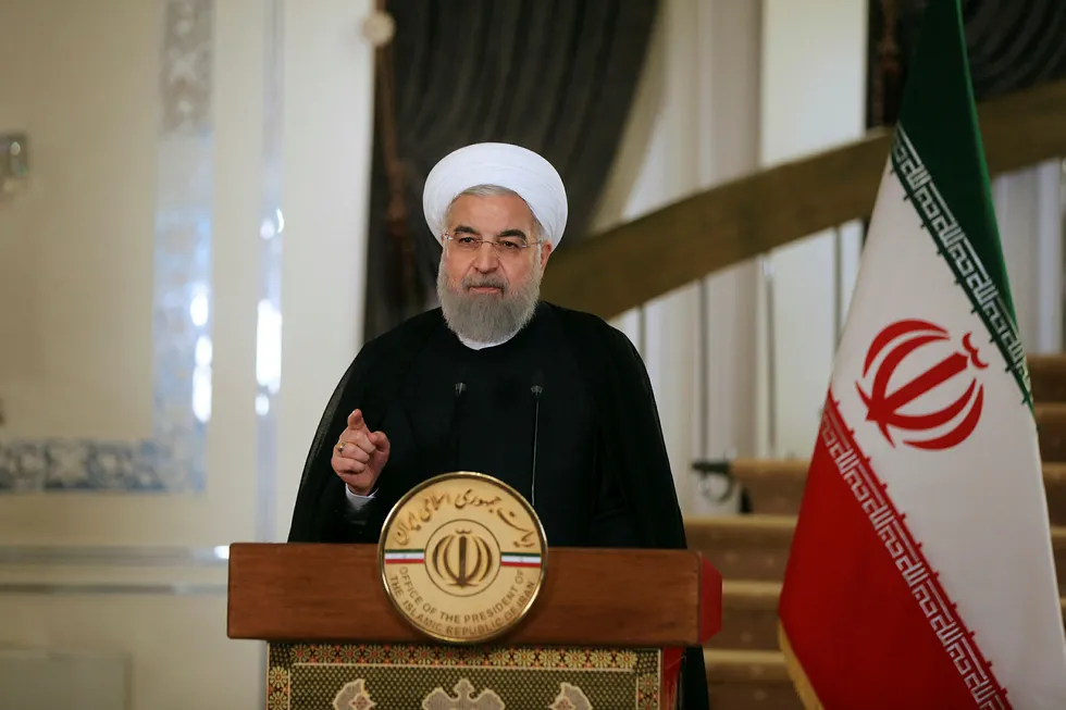 Irans president Hassan Rouhani. Arkivbilde. Foto: Iranian Presidency Office via AP