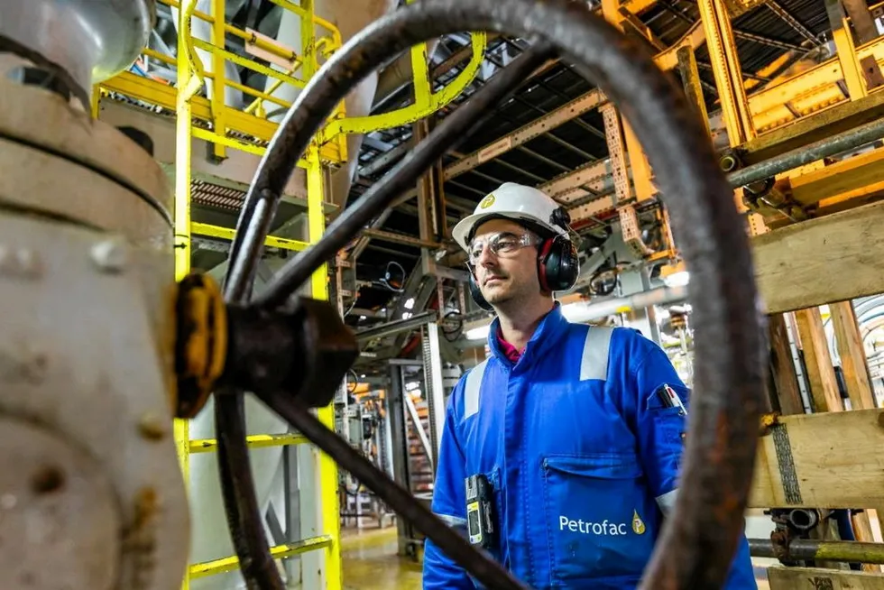 Petrofac worker on the BP Clair Ridge project in the UK's West of Shetland area