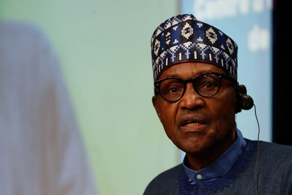 Rubber-stamped: Nigeria's President Muhammadu Buhari has approved an important $1.5 billion oil and gas transaction