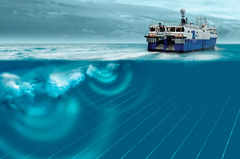 Ocean-bottom seismic illustration . .