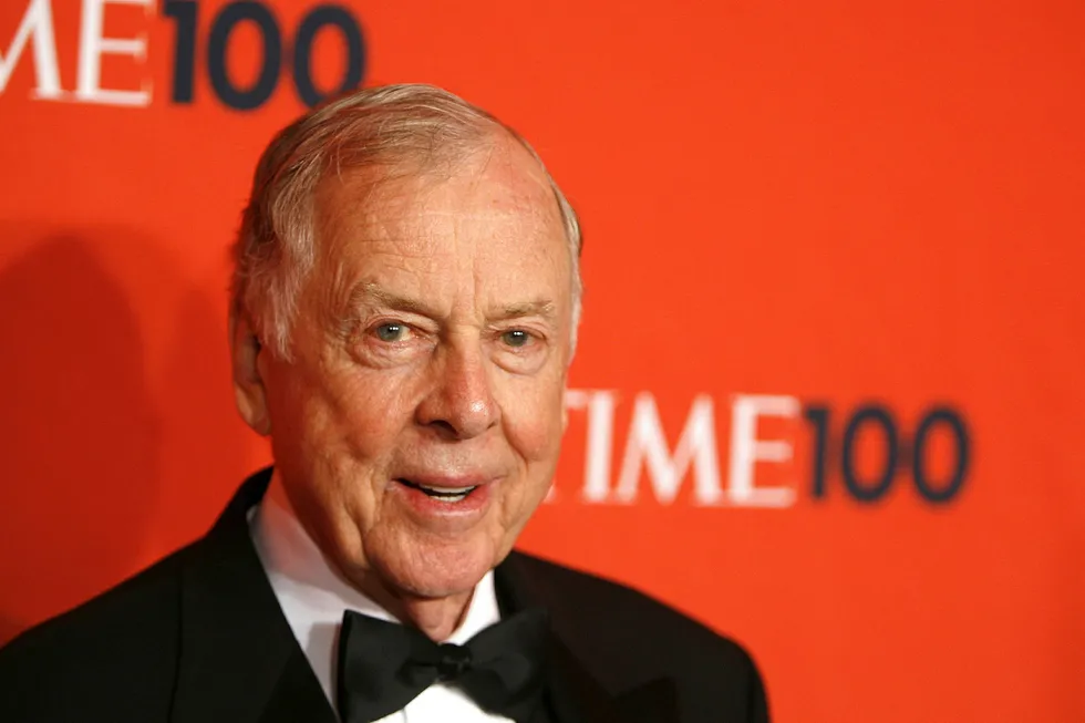 Entrepreneur: T Boone Pickens arrives for the Time 100 Gala in New York on 5 May 2009