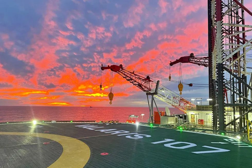 New dawn: the Buffalo-10 well is being drilled by the jack-up Valaris 107 and could spur a redevelopment of the Buffalo oilfield offshore Timor-Leste