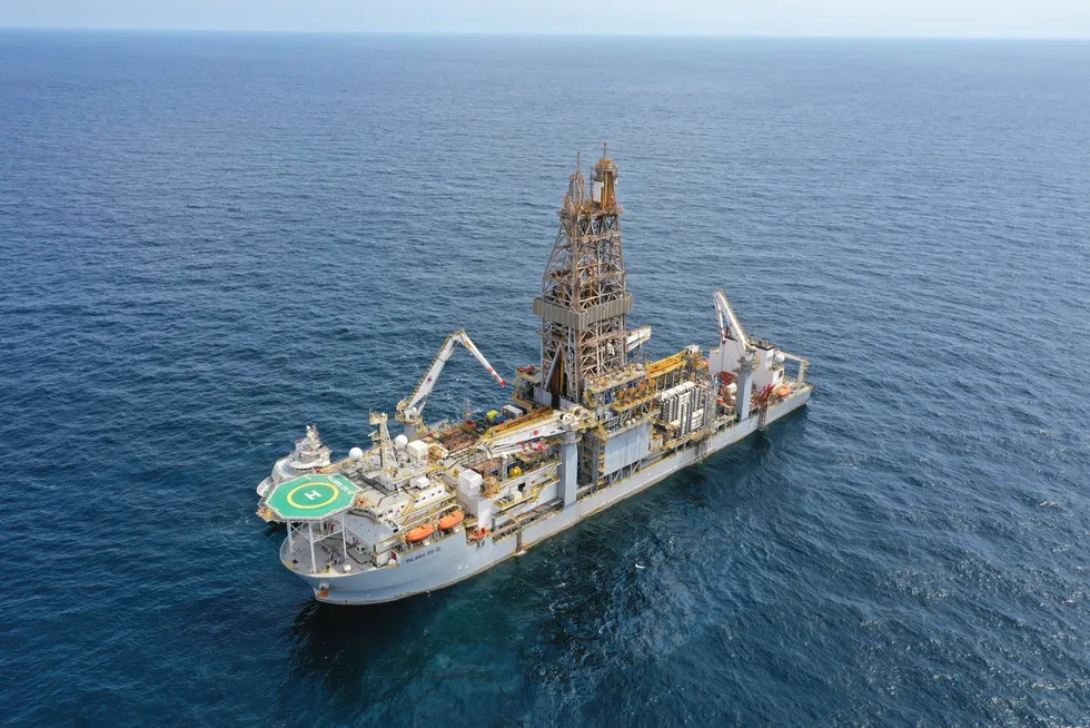In demand: the drillship Valaris DS-12, which is currently operating offshore West Africa, will move to Egyptian waters in late 2023.