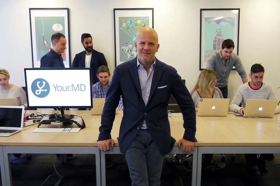 Gründer og administrerende direktør Matteo Berlucchi i fastlege-appen Your.MD Foto: Your.MD pressebilde