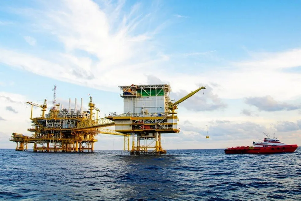 LTA deals: an offshore facility at Aramco's Marjan offshore field.