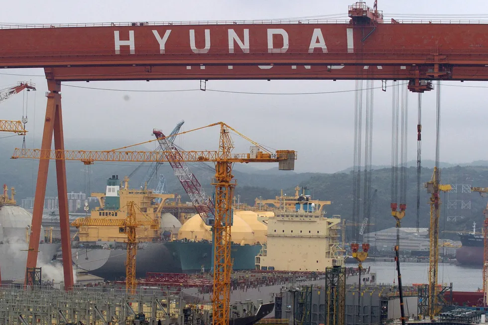 Outbreak: Hyundai Heavy Industries' shipyard in Ulsan, South Korea