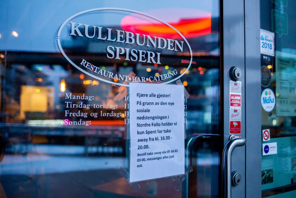 Spisestedene på Kolbotn i Nordre Follo kommune stengte igjen denne helgen.
