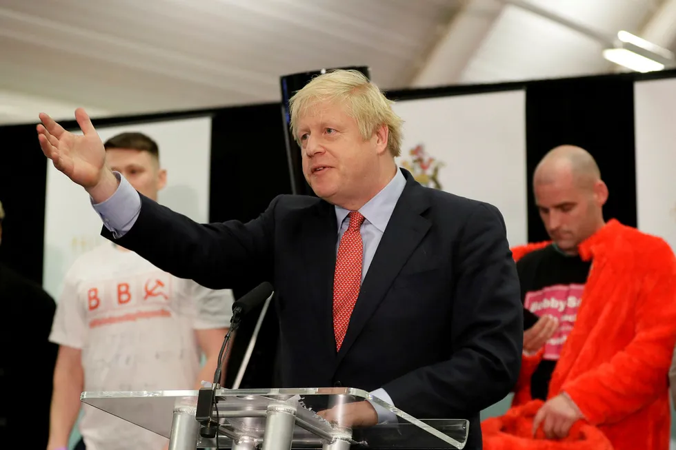 Return to power: UK Prime Minister Boris Johnson has seen his party win a majority in the UK election
