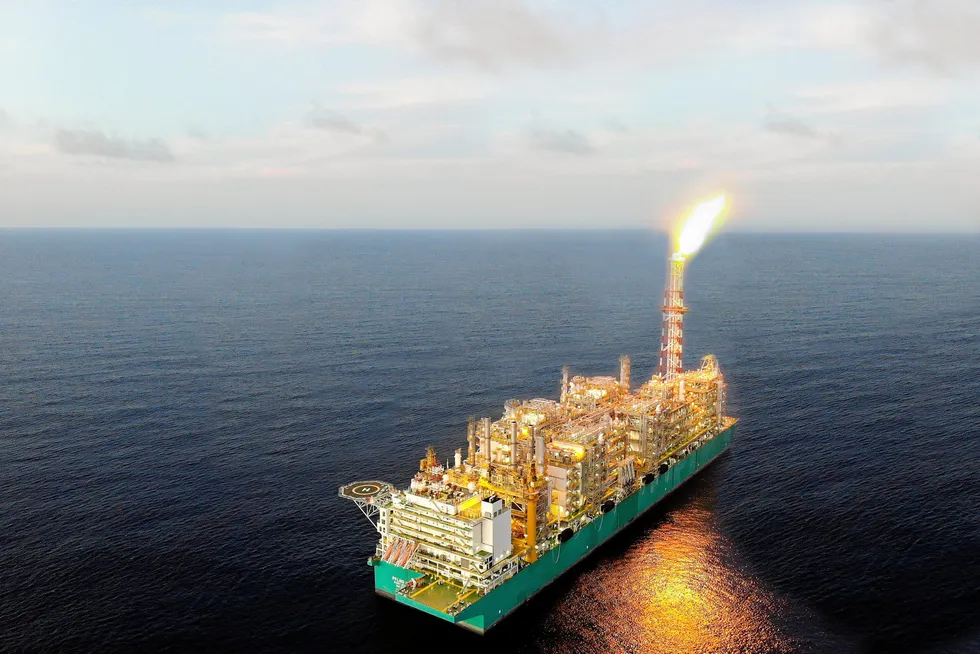 Flagship unit: Petronas' PFLNG Dua is now producing offshore Sabah, East Malaysia