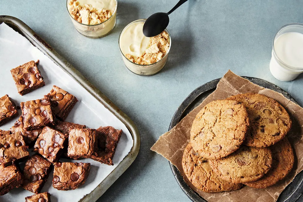 Søtstatene. Brownies, bananpudding og chocolate chip cookies er enkle å lage – enklere enn mange tror, ifølge Angela Taliaferro.
