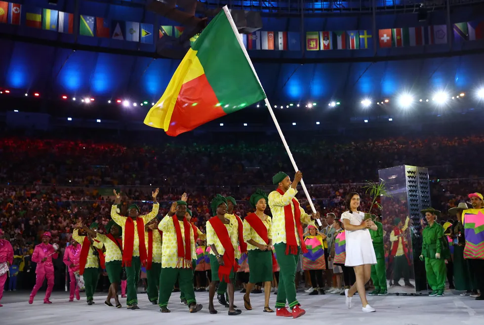 Flying high: Zenith Energy bids for Seme field offshore Benin whose flag is shown being held up by the African nation’s Olympic team.
