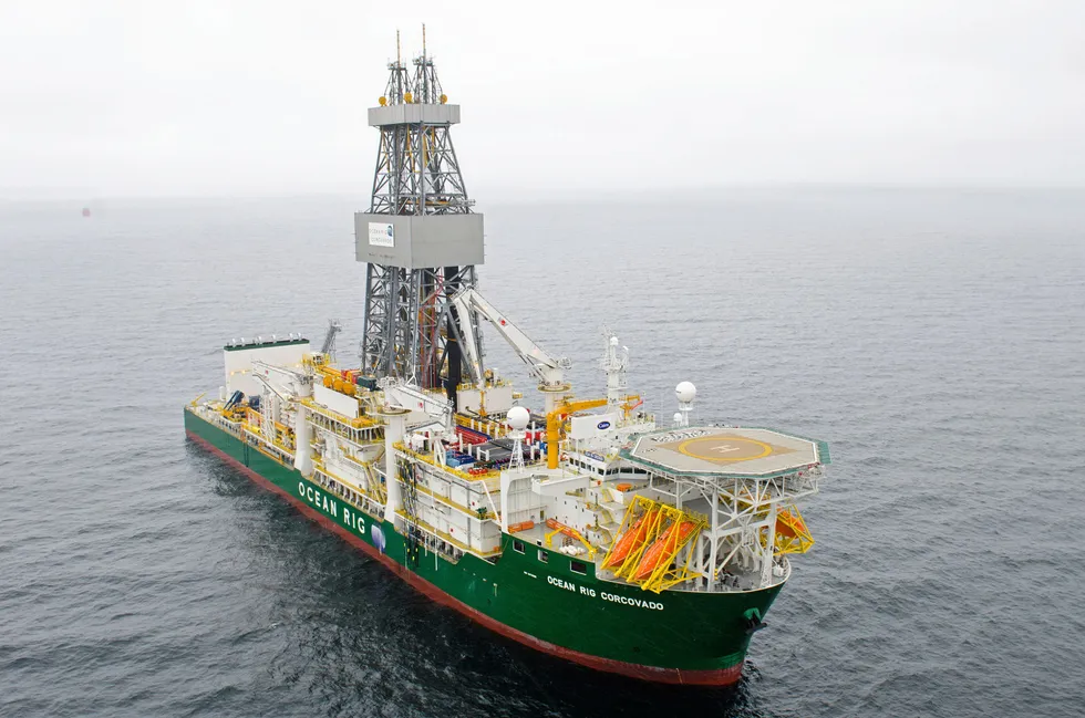 New tender: the Transocean drillship Deepwater Corcovado under its former name