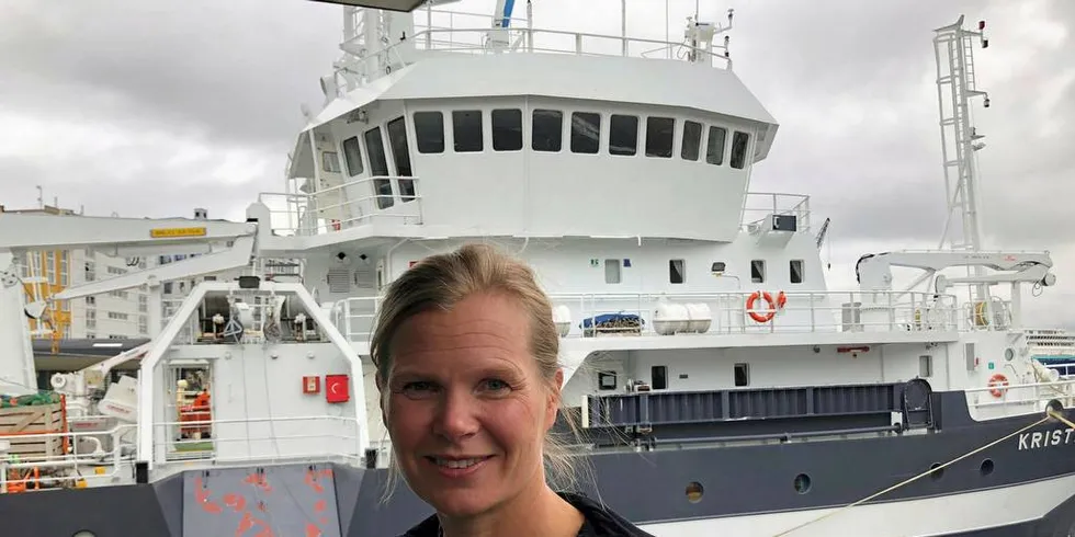 Maria Tenningen, forsker ved Havforskningsinstituttet, er på flere forskningstokt hvert år.Foto: Camilla Aadland