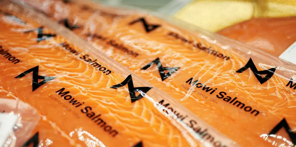 Mowi's fresh farmed salmon fillets. The world's largest salmon farmer is expected to face headwinds this year, but long term analysts remain positive on its shares.