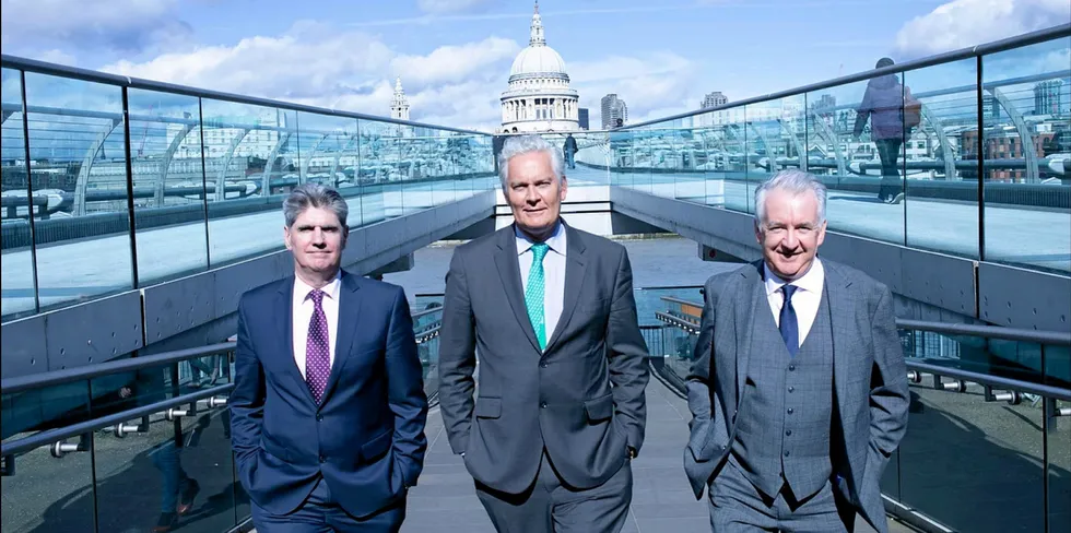 dCarbonX executive (from left to right): John O'Sullivan, Tony O'Reilly and Angus McCoss