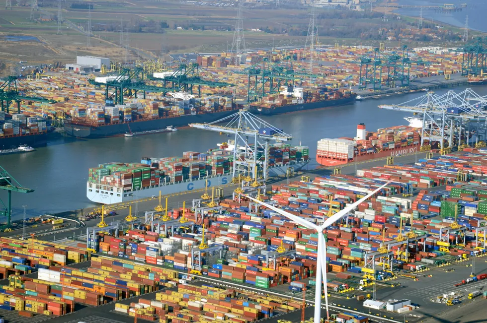 The Port of Antwerp.