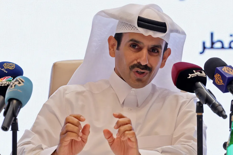 Offshore compression project: QatarEnergy chief executive Saad Sherida Al Kaabi.