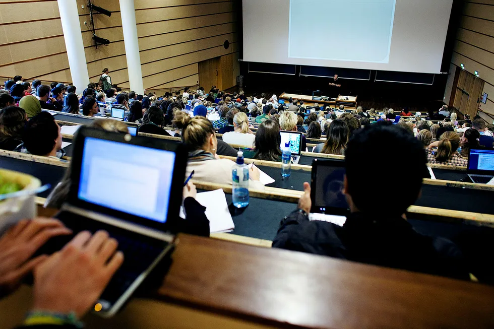 Et stort flertall av norske studenter har foreldre med høyere utdannelse. Foto: Thomas T. Kleiven
