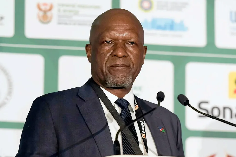 Namibia’s Minister of Mines & Energy Tom Alweendo.
