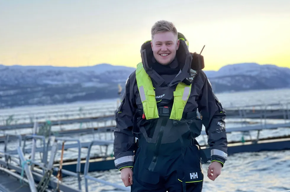 Kristoffer Karstensen ble lokalitetsleder på Grunnsøya i Florø i bedriften E. Karstensen i 2018.