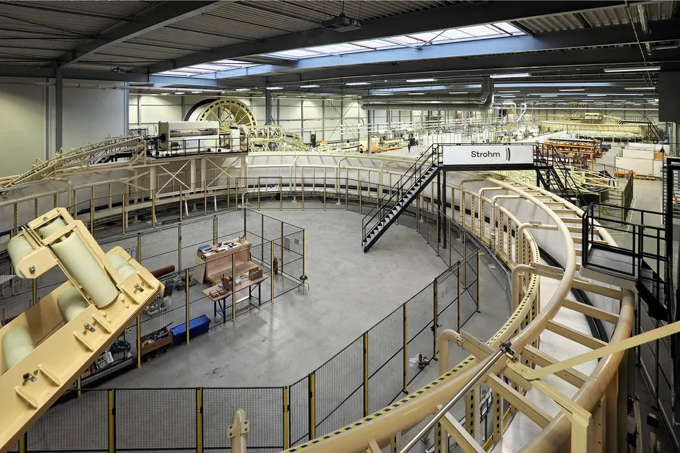 New deal: Strohm's TCP pipe manufacturing facility in the Netherlands