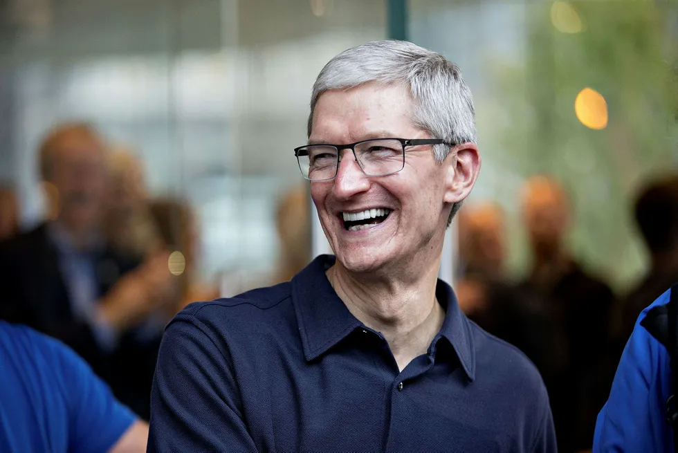 Apple-sjef Tim Cook. Foto: Daniel Acker/Bloomberg