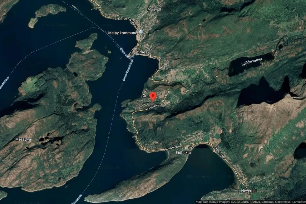 Området rundt Øvre Korsnes 7, Meløy, Nordland