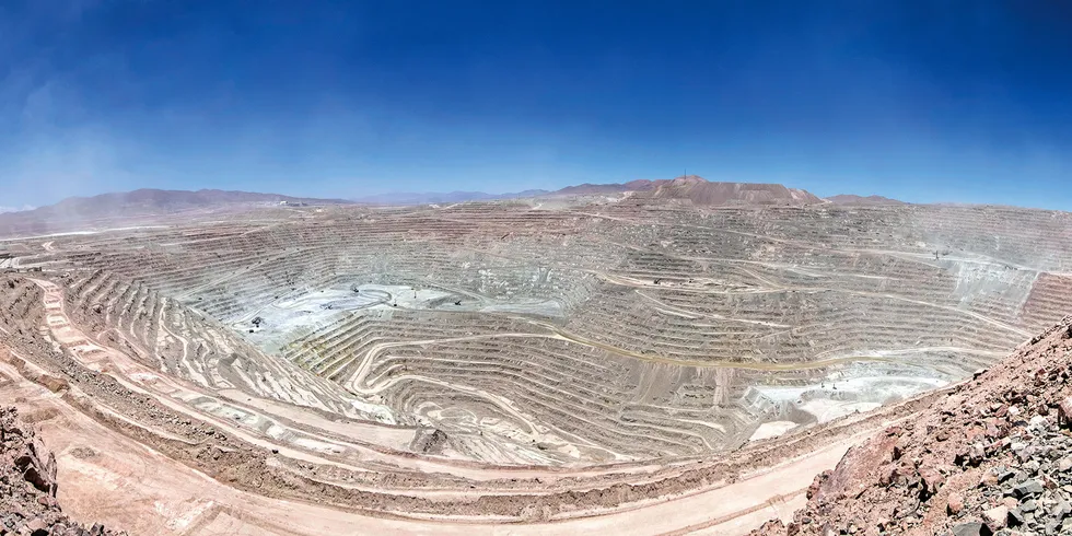 Escondida copper mine in Northern Chile
