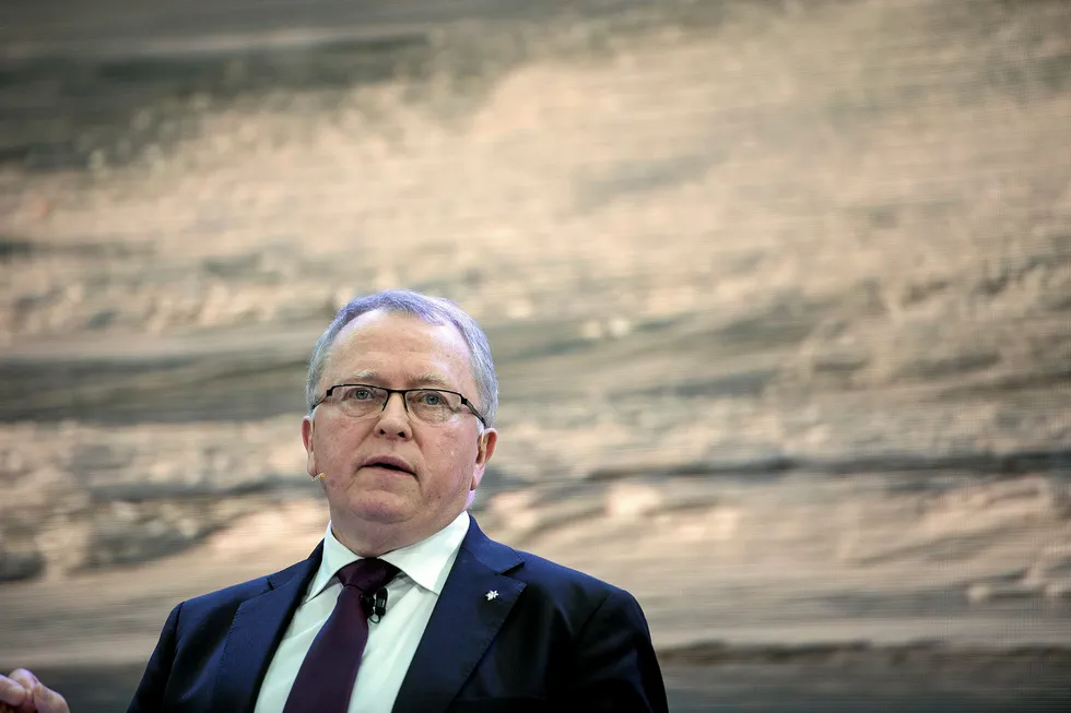 Pressure: Statoil chief executive Eldar Saetre