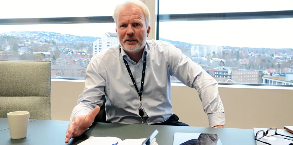 Hafslund-sjef Finn Bjørn Ruyter er fornøyd med selskapets kapitalsituasjon, selv om eierne tar ut halvparten av overskuddet i utbytte.