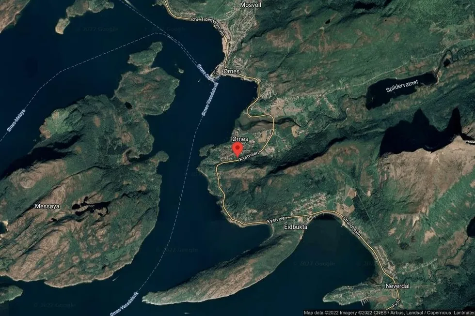 Området rundt Kystveien 202, Meløy, Nordland