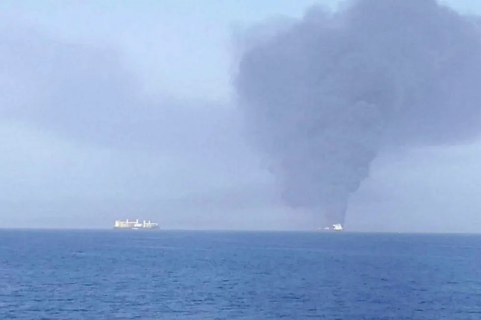 Fire: on the tanker Front Altair