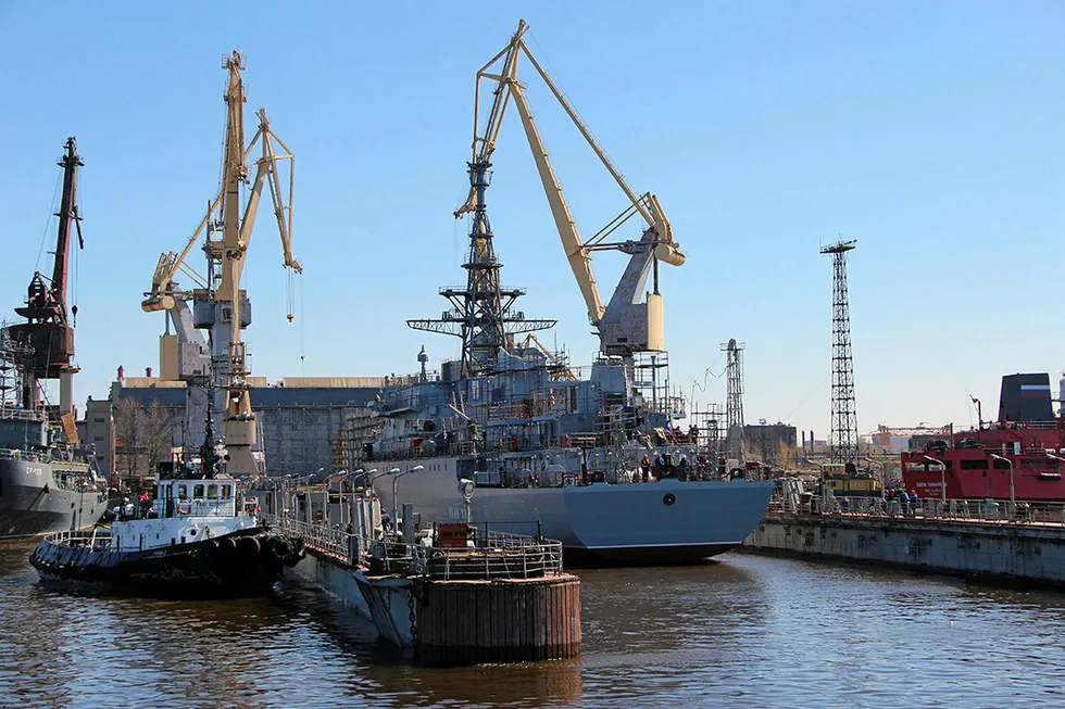 Severnaya Verf Shipyard, Russia.