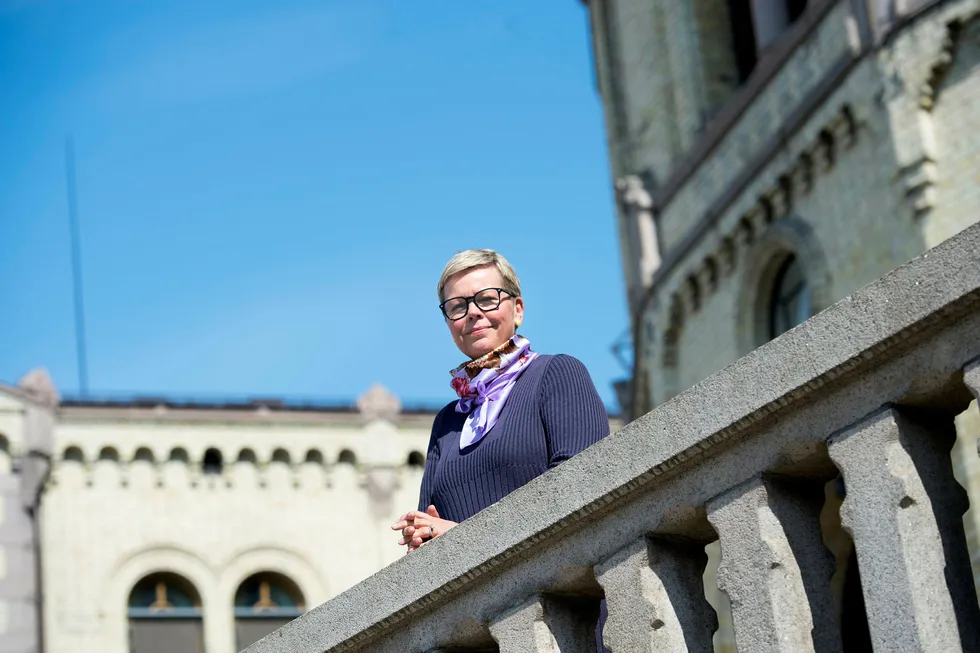 Hege Haukeland Liadal fra Ap. Sitter på Stortinget. Hun kritiserer den lave kvinneandelen i Statoils ledelse. Foto: Elin Høyland