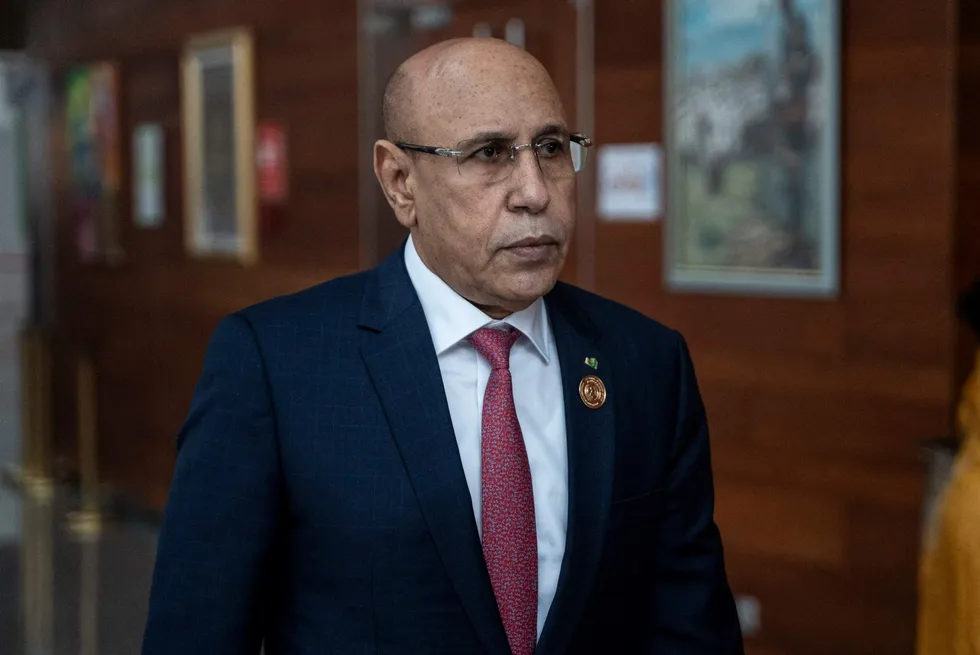 President of Mauritania, Mohamed Ould Ghazouani.