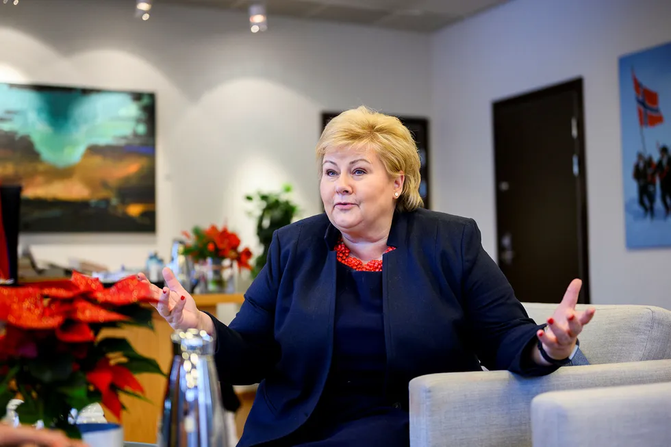 Statsminister Erna Solberg har ingen planer om å gi seg med det første.