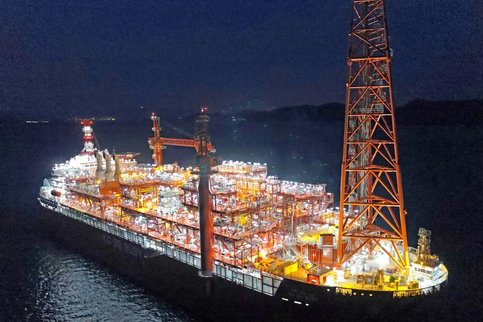 Sailaway: The Ruby FPSO has started its journey to India for deployment at the MJ field.