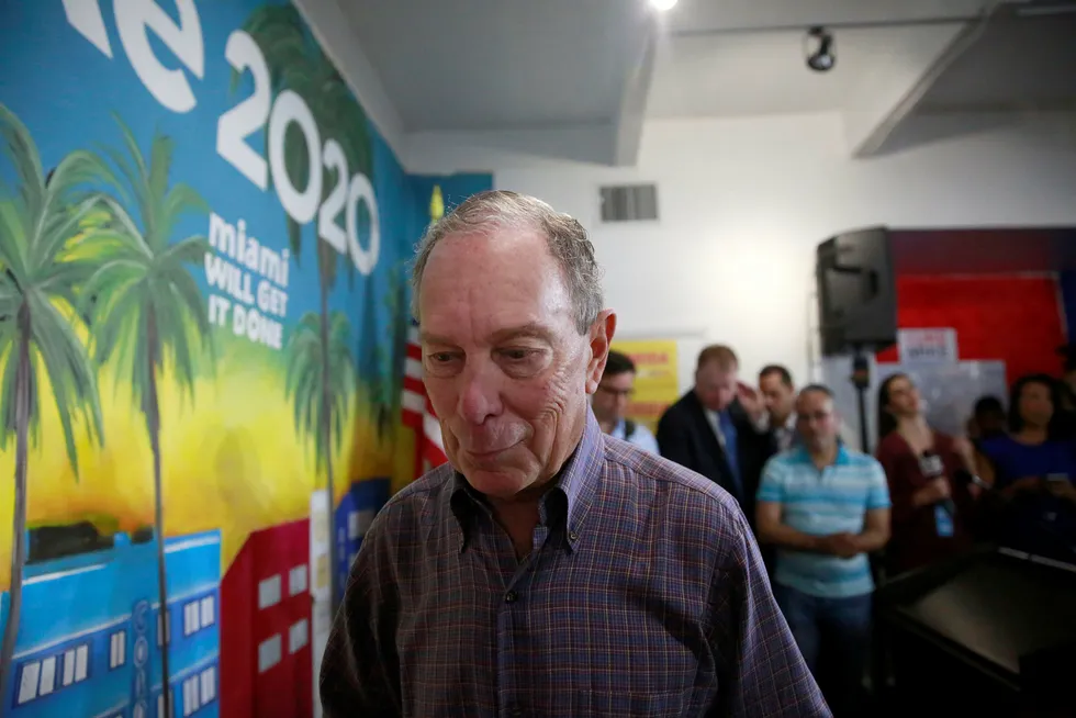 Mike Bloomberg fikk seg en smell på super-tirsdagen, der 14 stater hadde sine nominasjonsvalg.